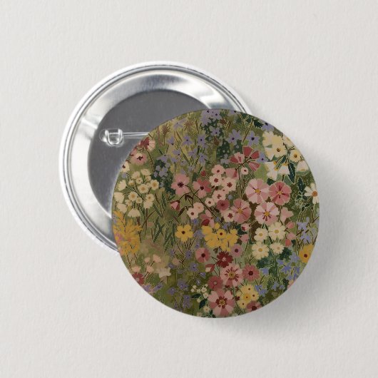 Ewige Frühlingsblüte Button (Vorne & Hinten)
