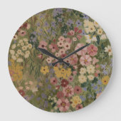 Ewige Frühlingsblüte Große Wanduhr (Vorderseite)