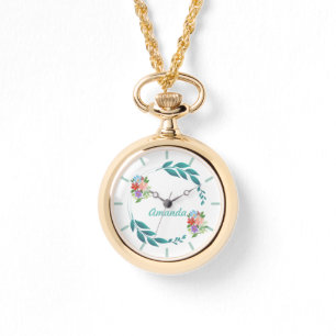 Ewige Frühlingsfarben und Blume Armbanduhr