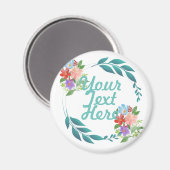 Ewige Frühlingsfarben und Blume Magnet (Vorderseite/Rückseite)