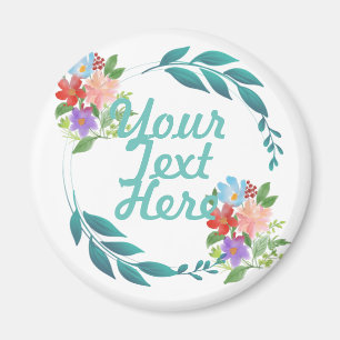 Ewige Frühlingsfarben und Blume Magnet