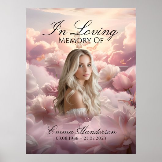 Ewige Garden Memorial Welcome Sign Poster (Vorne)