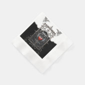 Ewige Gelübde unter Mitternachtsflügeln. Serviette (Ecke)