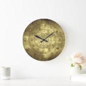 Ewige goldene Uhren, spiralförmige, große Uhr (Zuhause)