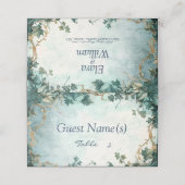 Ewige Grace Fantasy Wedding Platzkarte (Außenseite Aufgefaltet)