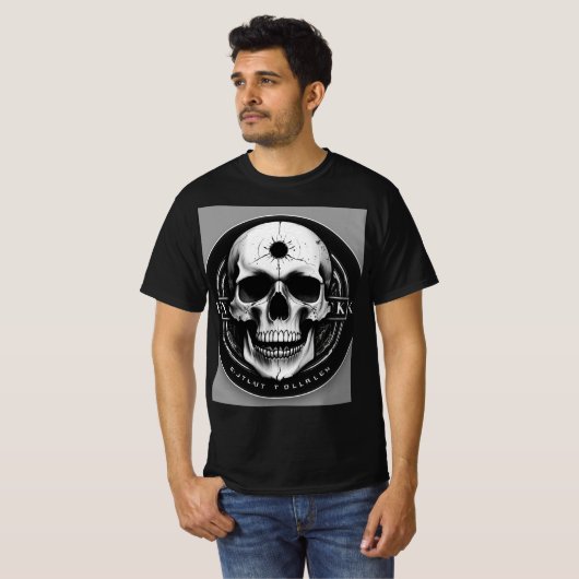 Ewige Guardian Skull Knochenkollektion T-Shirt (Vorne ganz)