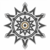 Ewige Harmonie Mandala — Göttliche Geometrie in Go Aufkleber (Vorderseite)