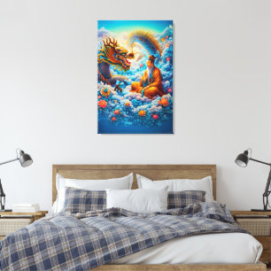 Ewige Harmonie: Segen des Drachen Leinwanddruck