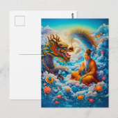 Ewige Harmonie: Segen des Drachen Postkarte (Vorne/Hinten)