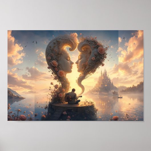 Ewige Herzen auf Sunrise Fantasy Poster (Vorne)