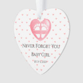 Ewige Herzornament-Fehlgeburt Ornament (Vorderseite)