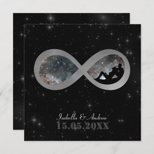 Ewige Hochzeitseinladung Einladung (Vorne/Hinten)