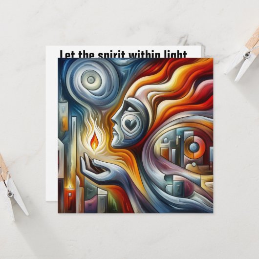 Ewige Hoffnung Karte (Vorderseite/Rückseite Beispiel)