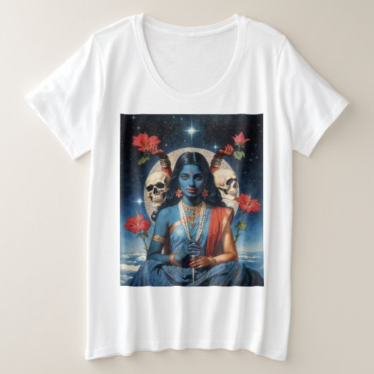 Ewige Kali Große Größe T-Shirt (Design vorne)