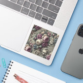 Ewige Konflikte – Gothic Victorian Aufkleber (Laptop mit iPhone)