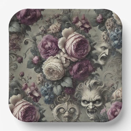 Ewige Konflikte – Gothic Victorian Pappteller (Vorderseite)
