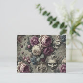 Ewige Konflikte - gotische Viktorianische Feiertagspostkarte (Stehend Vorderseite)