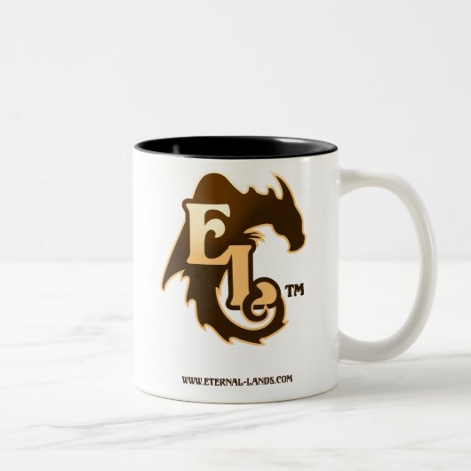 Ewige Land-Logo-Tasse Zweifarbige Tasse (Rechts)