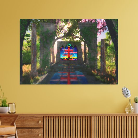 Ewige Leichte OsterCanvas drucken Leinwanddruck (Insitu (Wohnzimmer))