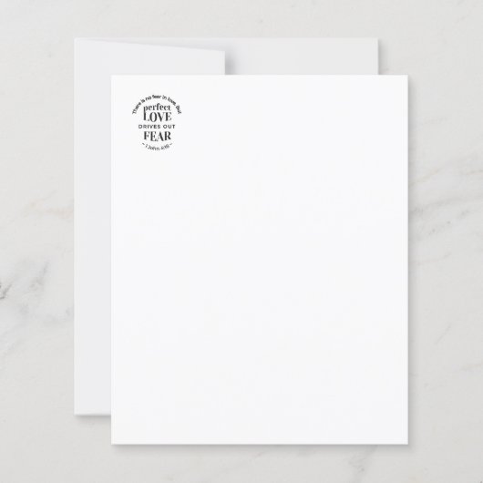 Ewige Liebe - 1 John 4:18 Biokunst Zitat Kunst (Vorderseite)