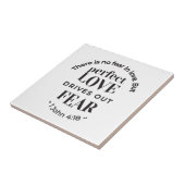 Ewige Liebe - 1 John 4:18 Biokunst Zitat Kunst Fliese (Seite)