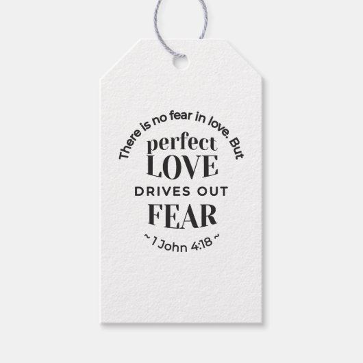 Ewige Liebe - 1 John 4:18 Biokunst Zitat Kunst Geschenkanhänger (Vorderseite)