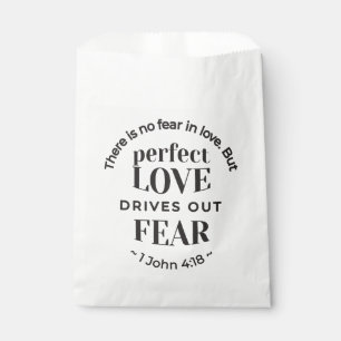 Ewige Liebe - 1 John 4:18 Biokunst Zitat Kunst Geschenktütchen