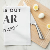 Ewige Liebe - 1 John 4:18 Biokunst Zitat Kunst Geschirrtuch (Viertel Falte)