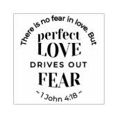 Ewige Liebe - 1 John 4:18 Biokunst Zitat Kunst Gummistempel (Prägung)