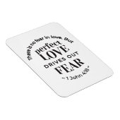 Ewige Liebe - 1 John 4:18 Biokunst Zitat Kunst Magnet (Rechte Seite)