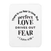 Ewige Liebe - 1 John 4:18 Biokunst Zitat Kunst Magnet (Vertikal)