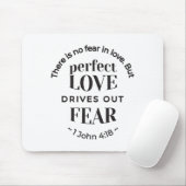 Ewige Liebe - 1 John 4:18 Biokunst Zitat Kunst Mousepad (Mit Mouse)