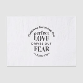 Ewige Liebe - 1 John 4:18 Biokunst Zitat Kunst Seidenpapier