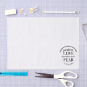 Ewige Liebe - 1 John 4:18 Biokunst Zitat Kunst Seidenpapier (Handwerk)