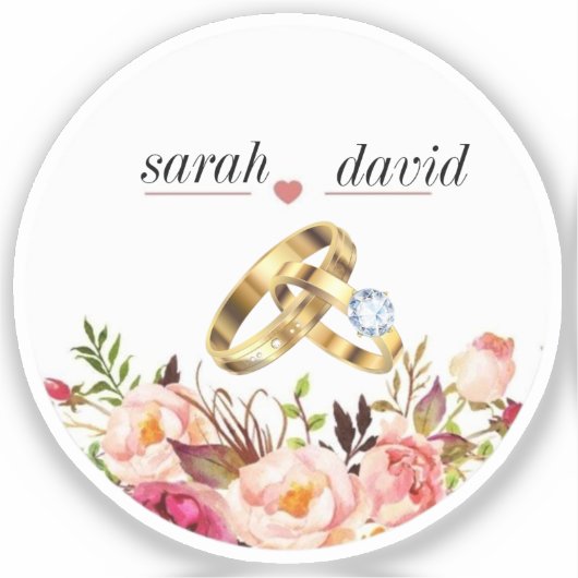 ewige Liebe Aufkleber (Vorderseite)