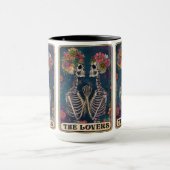 Ewige Liebe bricht hier! ☕ 💀 🌺 Tarot Lovers Tasse (Zentrum)