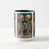 Ewige Liebe bricht hier! ☕ 💀 ❤️ Tarot Lovers Tasse (Zentrum)
