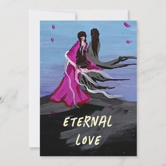 Ewige Liebe Cherry Blossom Save the Date (Rückseite)