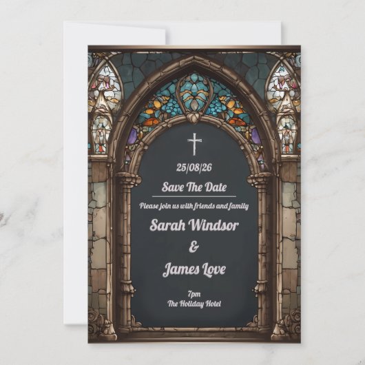 Ewige Liebe: Eine heilige Gewerkschaft Einladung (Vorderseite)