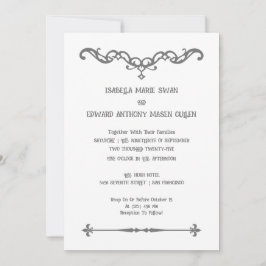 Ewige Liebe einfach Bella und Edward Wedding Einladung
