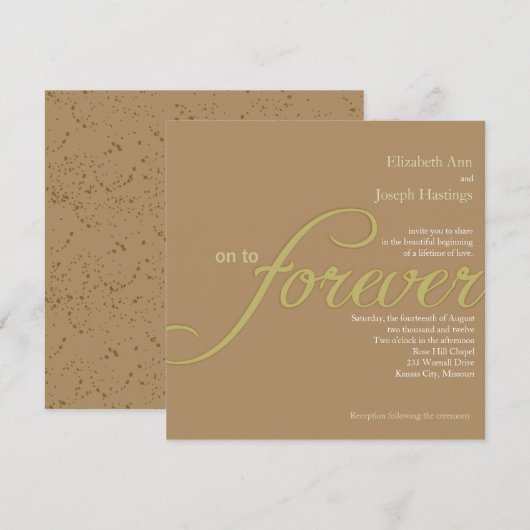 Ewige Liebe Einladung (Vorne/Hinten)