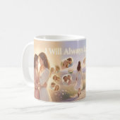 Ewige Liebe, ewiger Abschied Kunstbecher Kaffeetasse (Vorderseite Links)