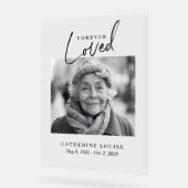 Ewige Liebe Feier des Lebens Begrüßung Acrylschild (Winkel)