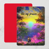 Ewige Liebe Feiertagskarte (Vorne/Hinten)