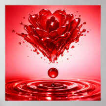 Ewige Liebe Flüssige Rose Paar Kunst