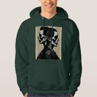 Ewige Liebe: Gothic Punk Skull Hoodie