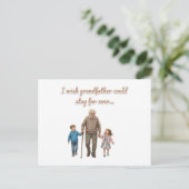 Ewige Liebe Großvater und Enkelkinder Postkarte (Stehend Vorderseite)