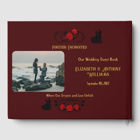 Ewige Liebe Hochzeit Gästebuch (Rückseite)