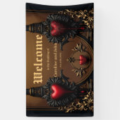 Ewige Liebe im Schatten der gotischen Finsternis. Banner (Vertikal)