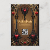 Ewige Liebe im Schatten der gotischen Finsternis. Begleitkarte (Vorderseite)